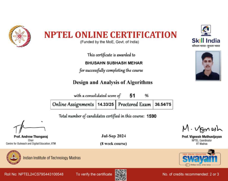 DAA Certificate