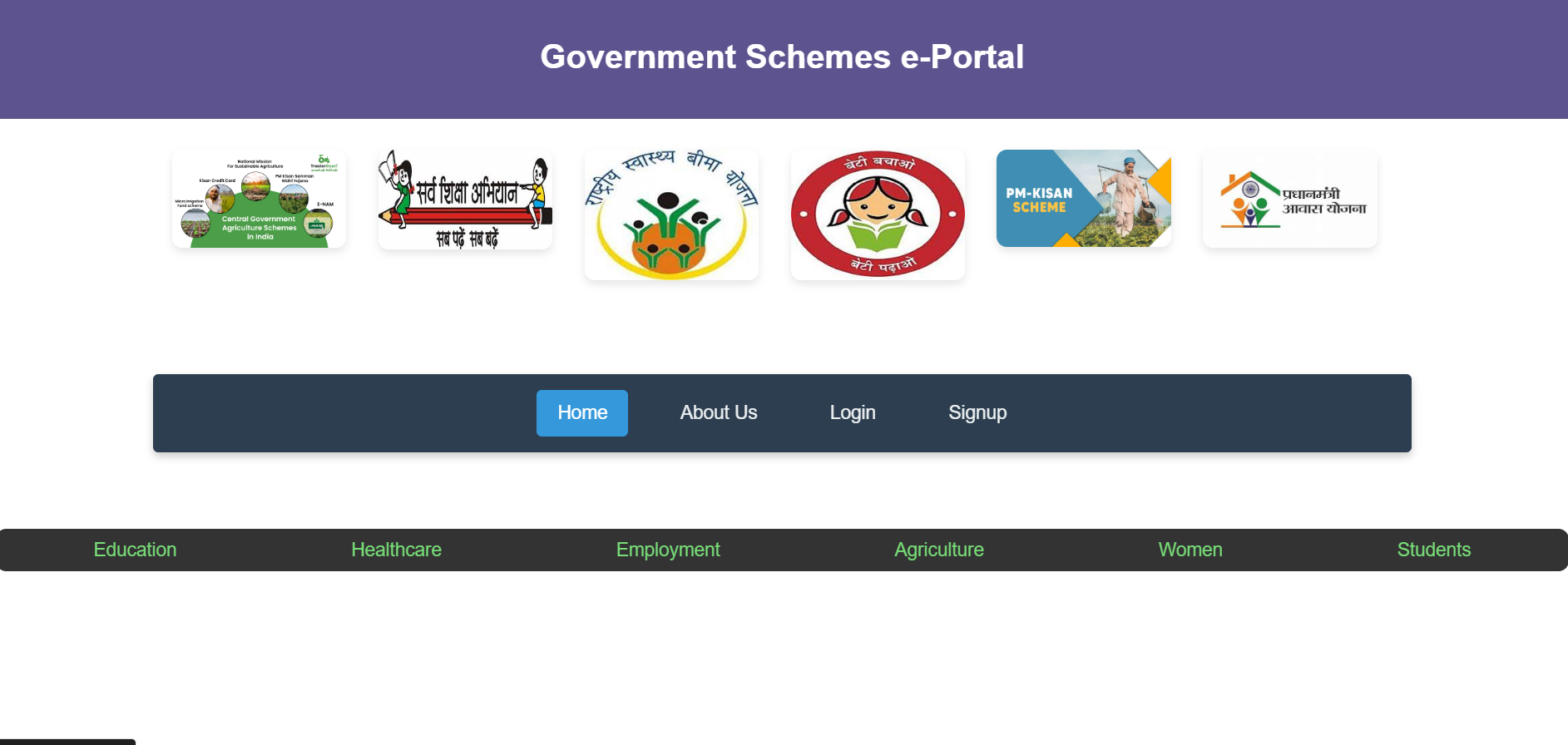 Government Schemes Portal